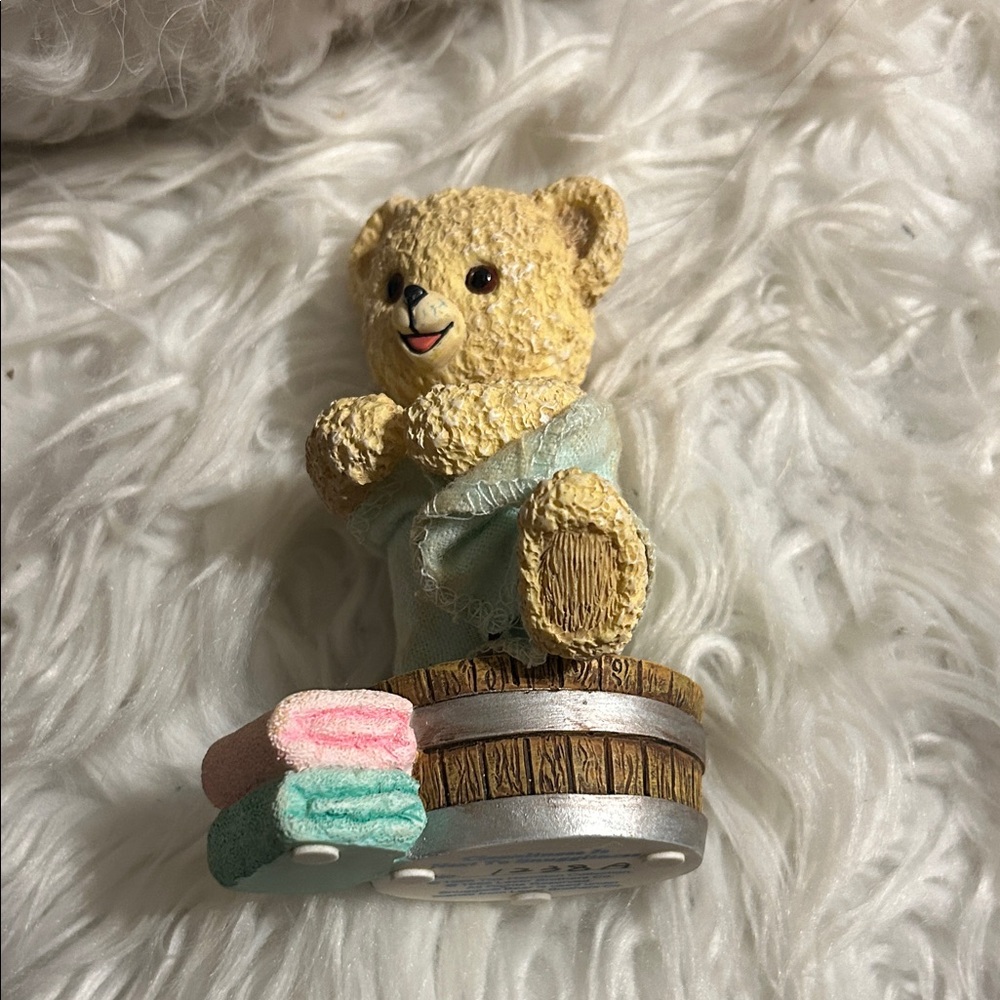 Hamilton Bear Figurine with Pastel Accents